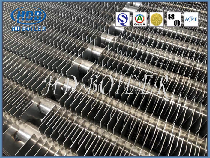 การถ่ายเทความร้อน H Boiler Fin Tube Industrial โดยใช้ Tube Fin Heat Exchanger มาตรฐาน ASME