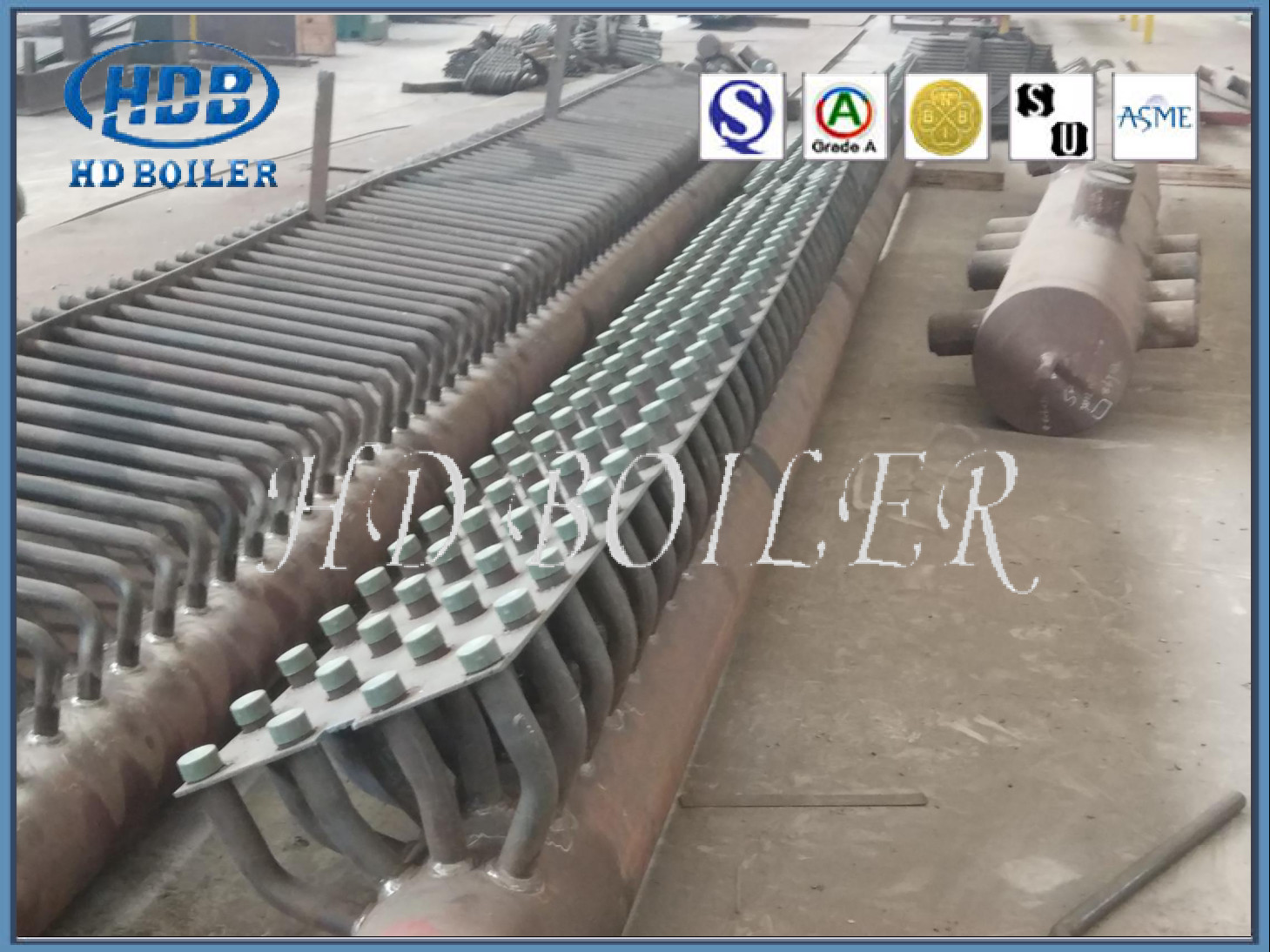 การออกแบบ OEM ที่กำหนดเอง Boiler Manifold Headers ชิ้นส่วนอะไหล่หม้อไอน้ำอุตสาหกรรม