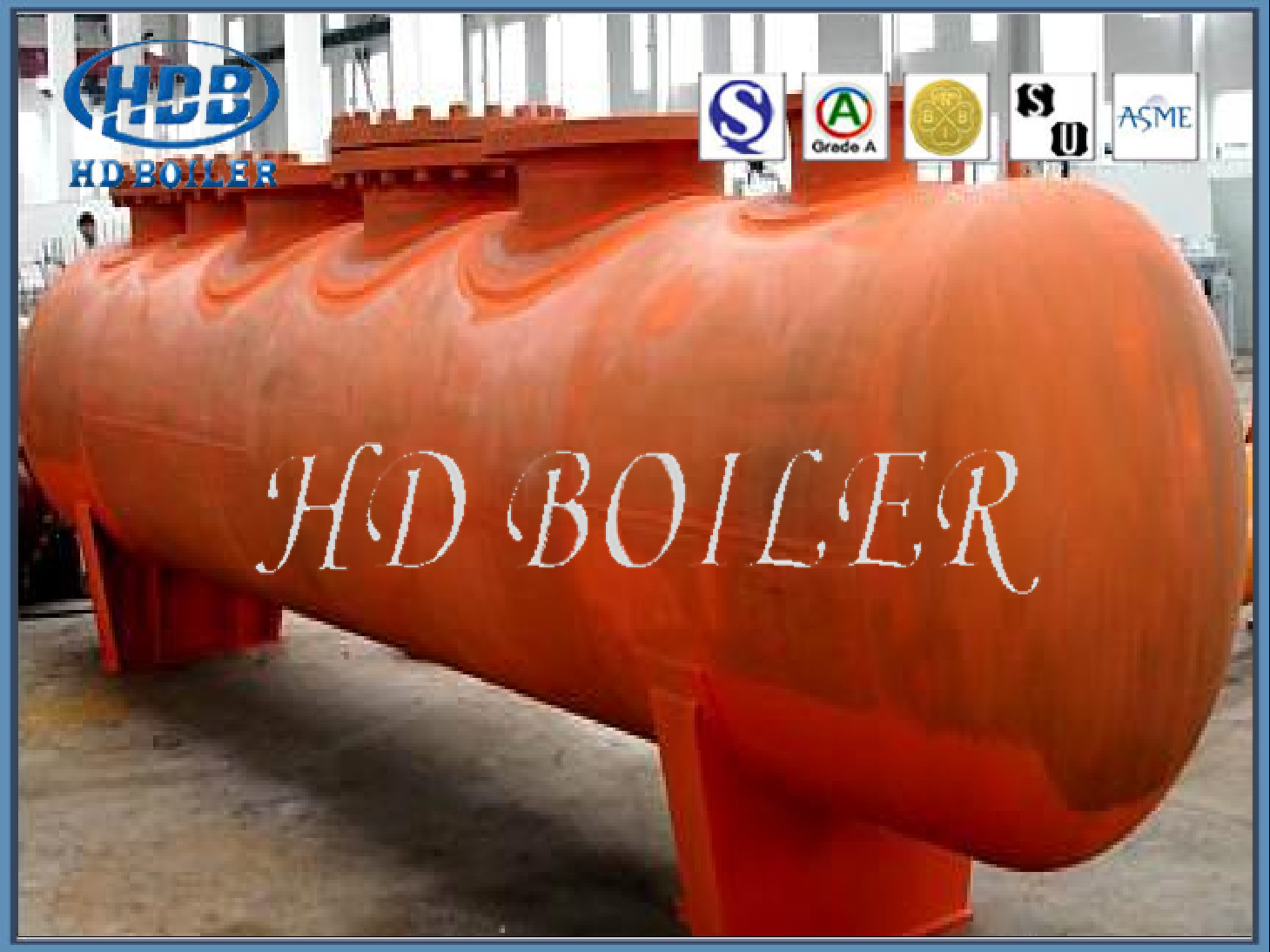 ถังไอน้ำออกแบบพิเศษสำหรับโรงไฟฟ้า Cfb Boiler Alloy Steel