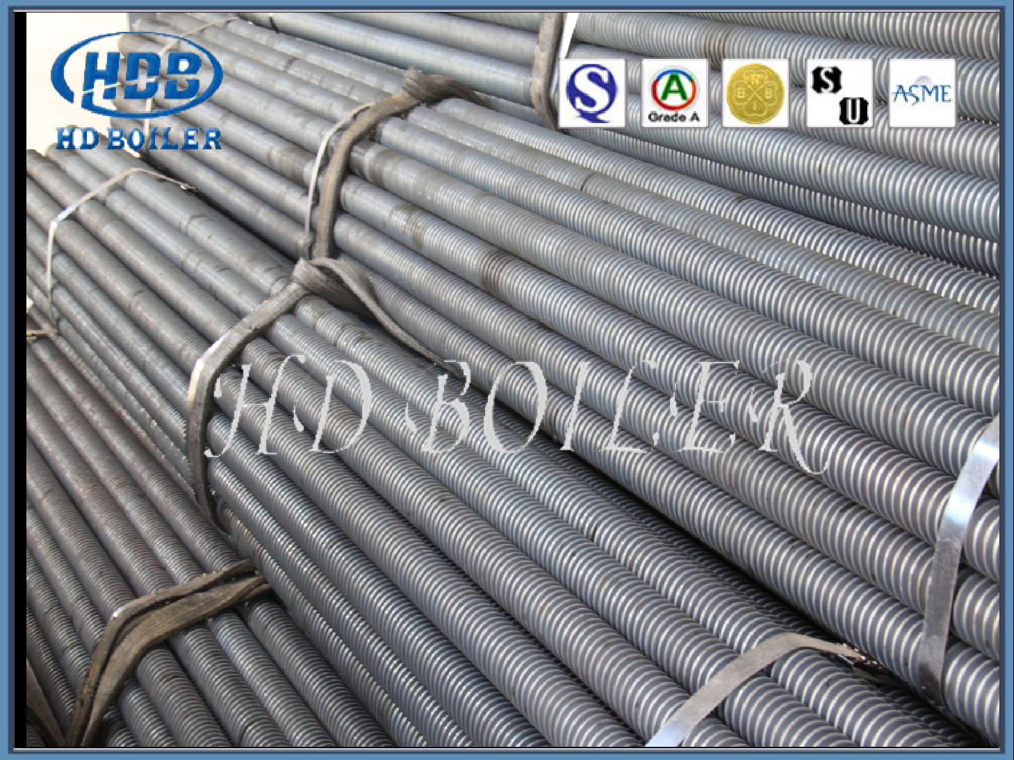 โรงงานผลิตไฟฟ้า Boiler Fin Tube Economizer Parts สำหรับยูทิลิตี้อายุการใช้งานยาวนาน